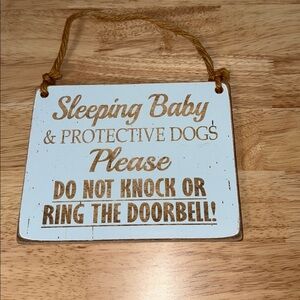Rustic | Sleeping Baby | Hanging Sign